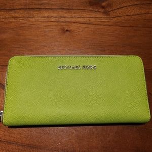 Green Michael Kors Wallet